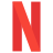 Netflix logo by Flatart