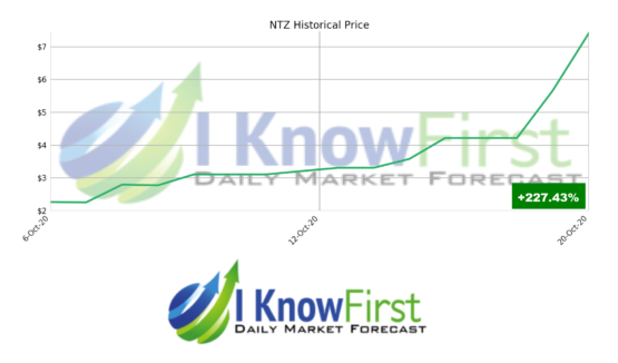 ntz stock forecast october chart